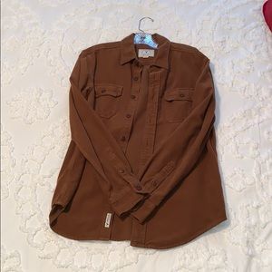 DARK KHAKI BUTTON DOWN!